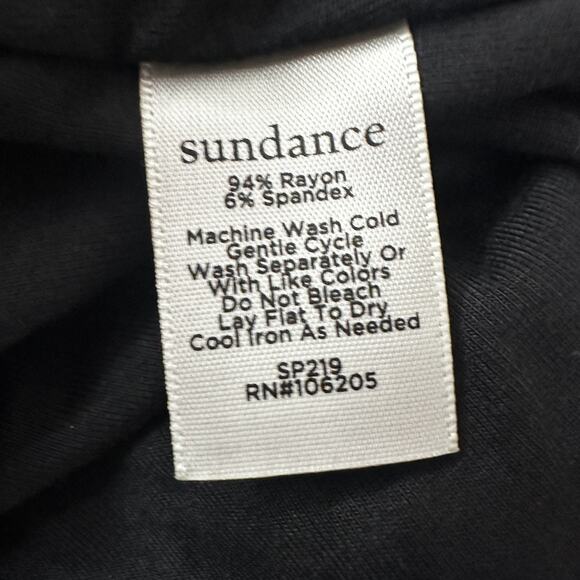 Sundance Dress Womens Small Black Sleeveless Tie Front Boho Rayon Spandex - Picture 6 of 9